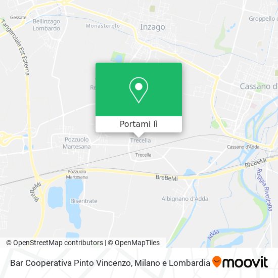 Mappa Bar Cooperativa Pinto Vincenzo
