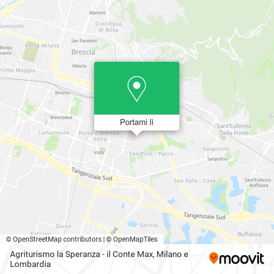 Mappa Agriturismo la Speranza - il Conte Max