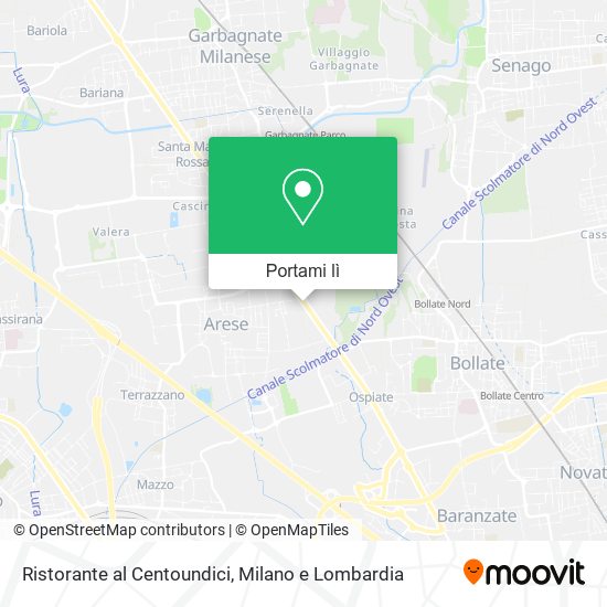 Mappa Ristorante al Centoundici