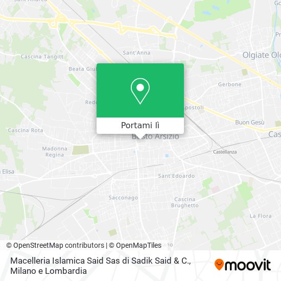 Mappa Macelleria Islamica Said Sas di Sadik Said & C.