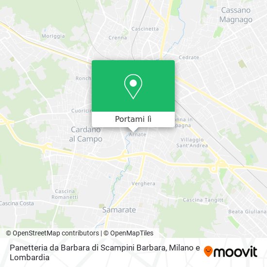 Mappa Panetteria da Barbara di Scampini Barbara