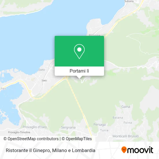 Mappa Ristorante il Ginepro