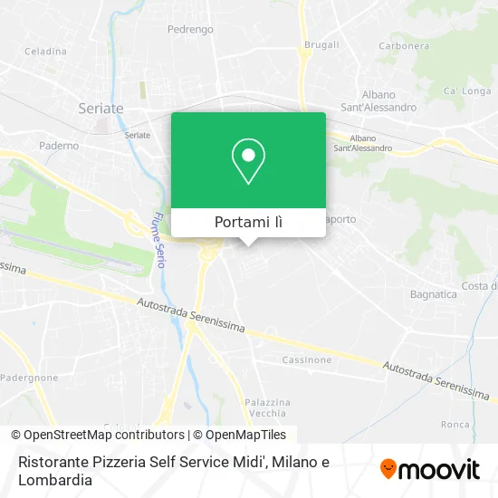 Mappa Ristorante Pizzeria Self Service Midi'