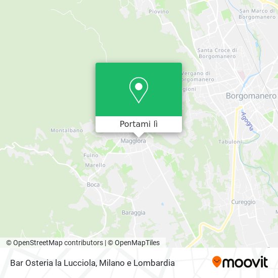 Mappa Bar Osteria la Lucciola