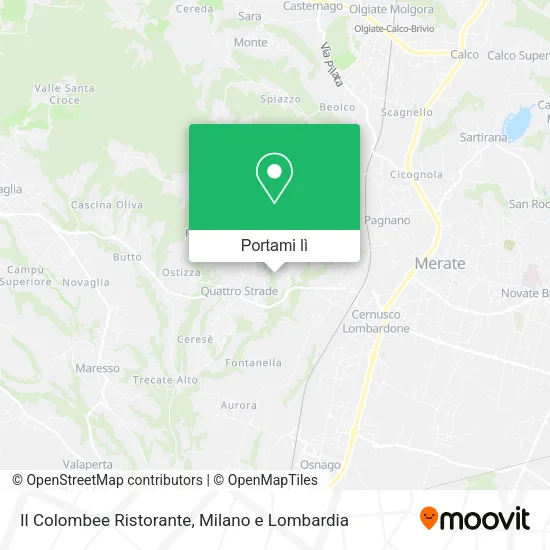 Mappa Il Colombee Ristorante