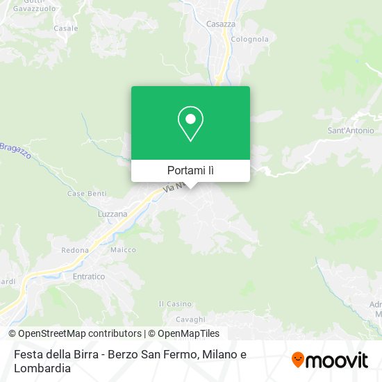 Mappa Festa della Birra - Berzo San Fermo