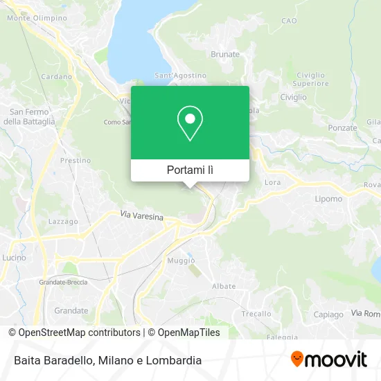 Mappa Baita Baradello