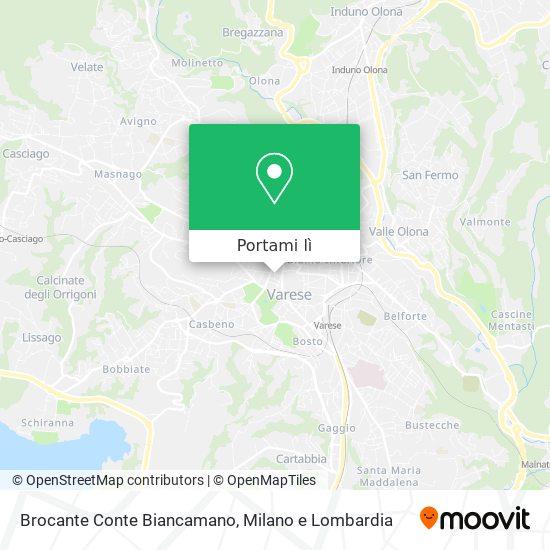 Mappa Brocante Conte Biancamano