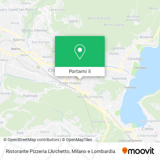 Mappa Ristorante Pizzeria L'Archetto