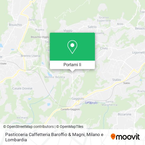 Mappa Pasticceria Caffetteria Baroffio & Magni