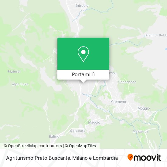 Mappa Agriturismo Prato Buscante