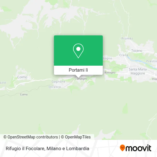 Mappa Rifugio il Focolare