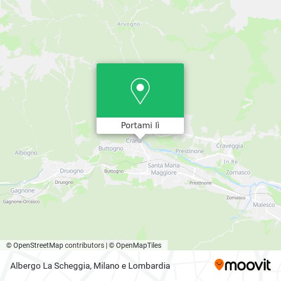 Mappa Albergo La Scheggia