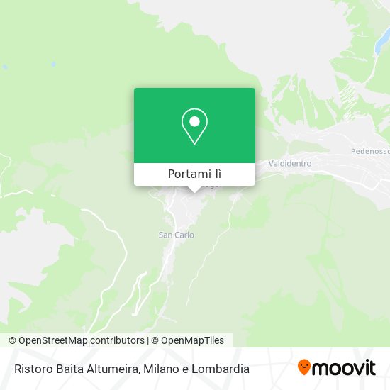 Mappa Ristoro Baita Altumeira