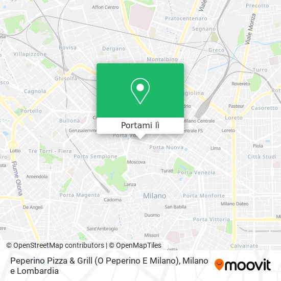 Mappa Peperino Pizza & Grill (O Peperino E Milano)