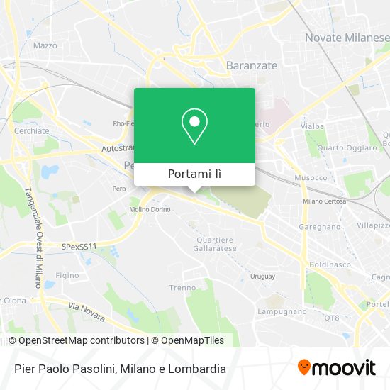 Mappa Pier Paolo Pasolini