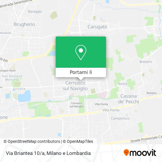 Mappa Via Briantea 10/a