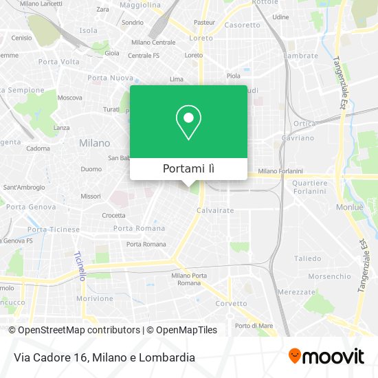 Mappa Via Cadore  16