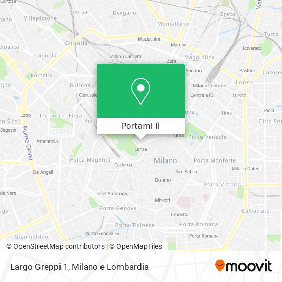 Mappa Largo Greppi 1