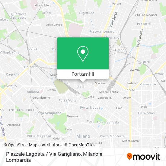 Mappa Piazzale Lagosta / Via Garigliano