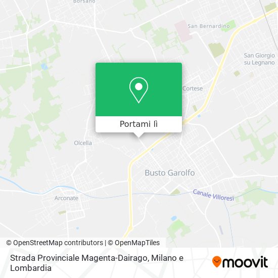 Mappa Strada Provinciale Magenta-Dairago