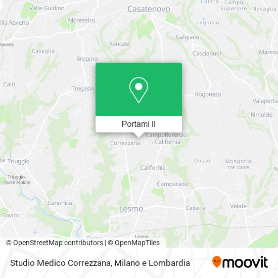 Mappa Studio Medico Correzzana