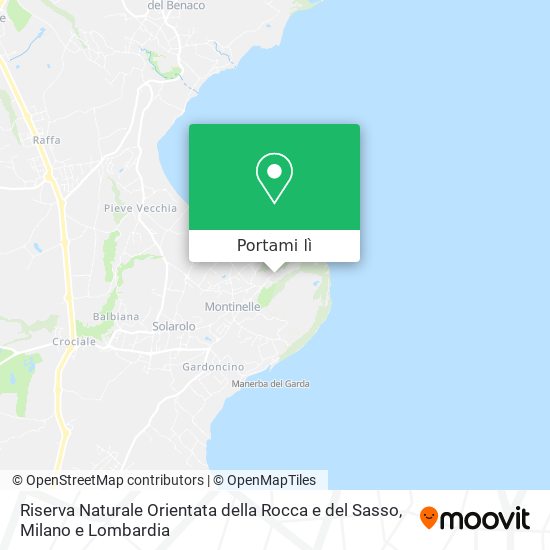 Mappa Riserva Naturale Orientata della Rocca e del Sasso