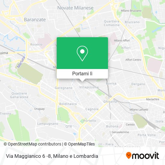 Mappa Via Maggianico 6 -8