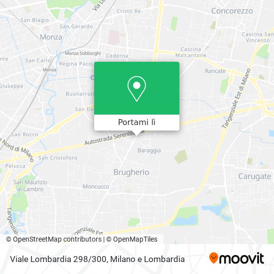 Mappa Viale Lombardia 298/300