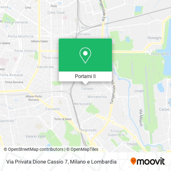 Mappa Via Privata Dione Cassio 7