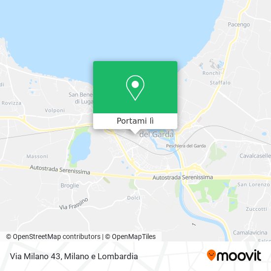 Mappa Via Milano 43