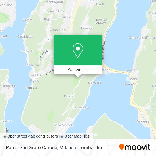 Mappa Parco San Grato Carona