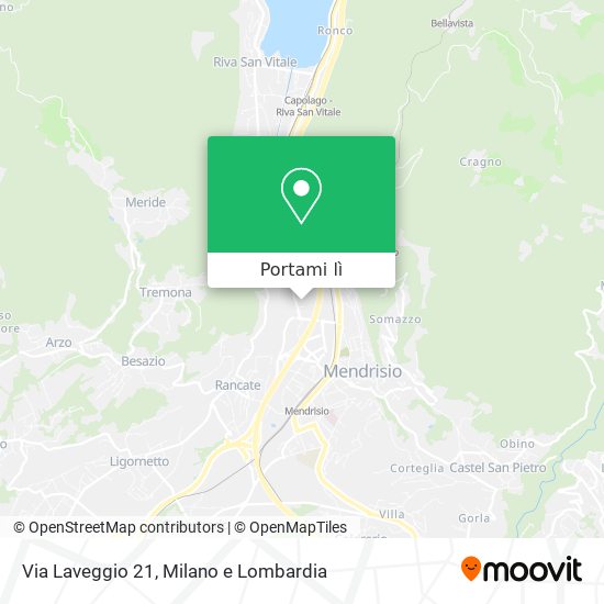 Mappa Via Laveggio 21