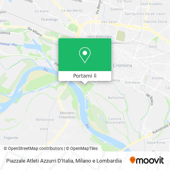 Mappa Piazzale Atleti Azzurri D'Italia