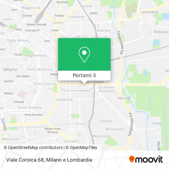 Mappa Viale Corsica  68