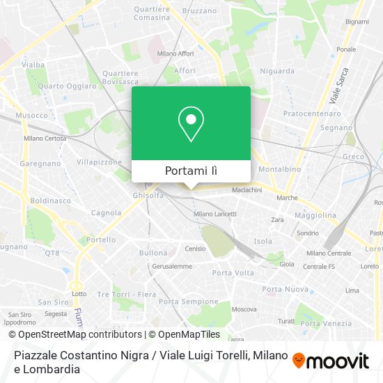 Mappa Piazzale Costantino Nigra / Viale Luigi Torelli