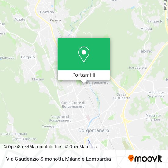 Mappa Via Gaudenzio Simonotti