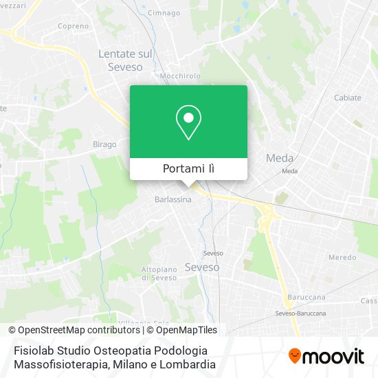 Mappa Fisiolab Studio Osteopatia Podologia Massofisioterapia