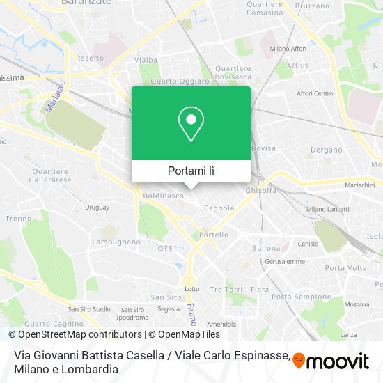 Mappa Via Giovanni Battista Casella / Viale Carlo Espinasse