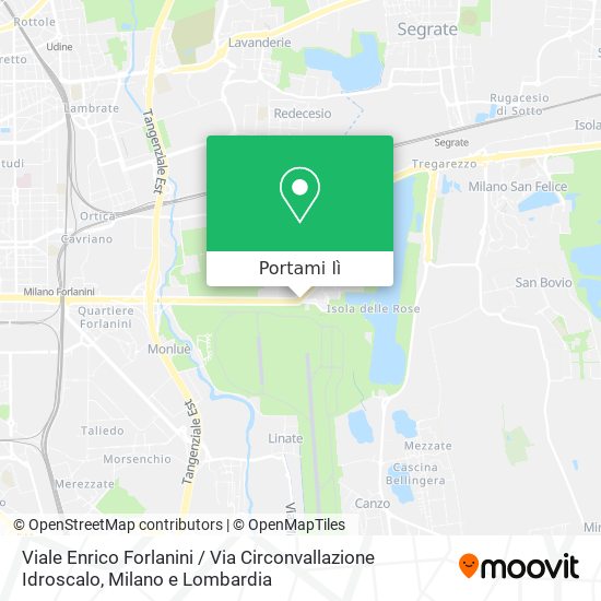 Mappa Viale Enrico Forlanini / Via Circonvallazione Idroscalo