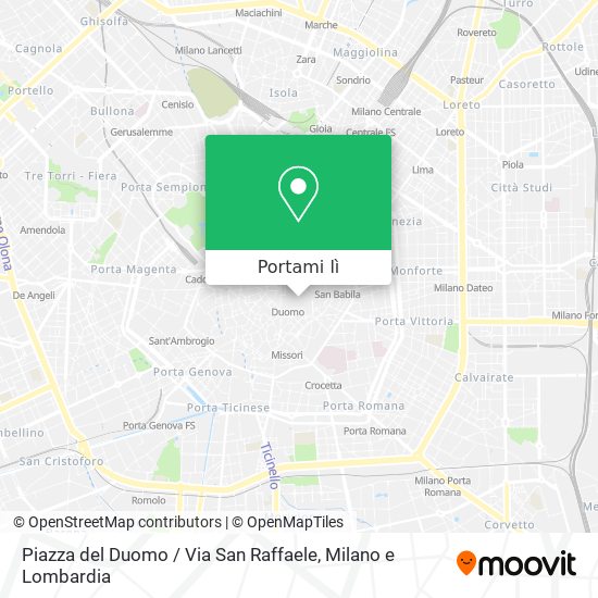 Mappa Piazza del Duomo / Via San Raffaele