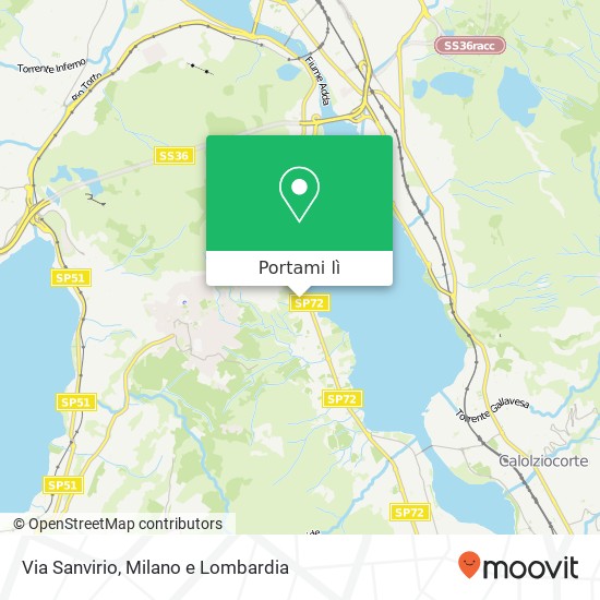 Mappa Via Sanvirio