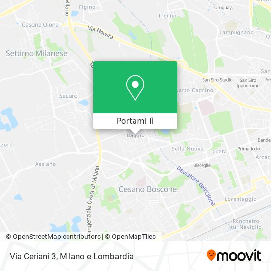 Mappa Via Ceriani 3