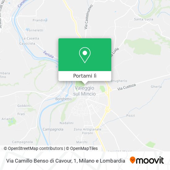 Mappa Via Camillo Benso di Cavour, 1