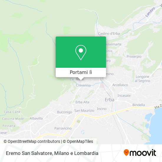 Mappa Eremo San Salvatore