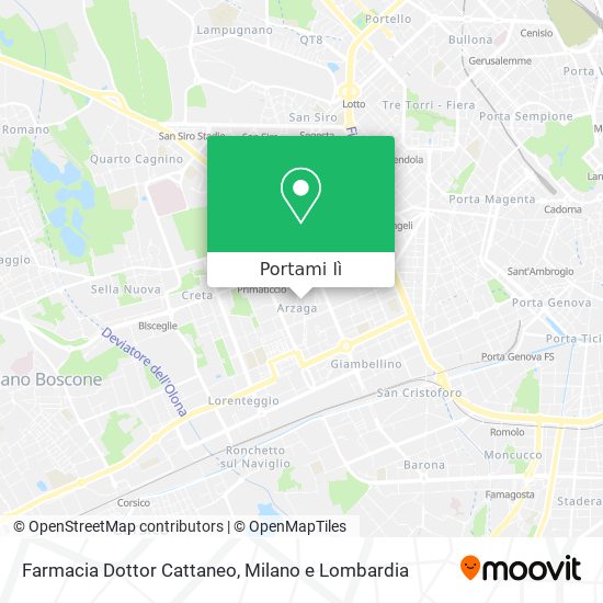 Mappa Farmacia Dottor Cattaneo