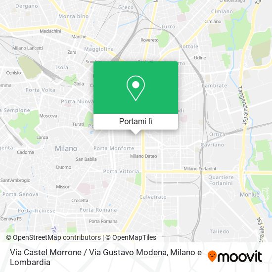 Mappa Via Castel Morrone / Via Gustavo Modena