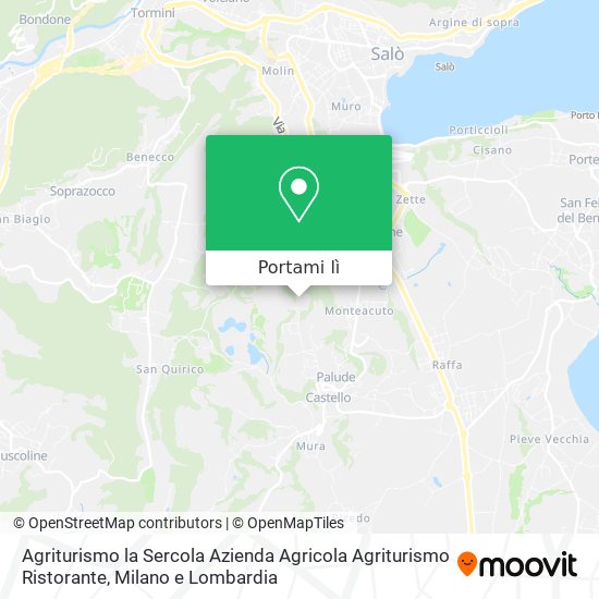 Mappa Agriturismo la Sercola Azienda Agricola Agriturismo Ristorante