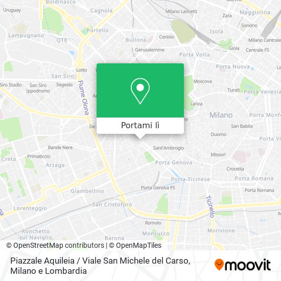 Mappa Piazzale Aquileia / Viale San Michele del Carso