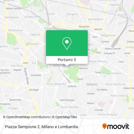 Mappa Piazza Sempione  2